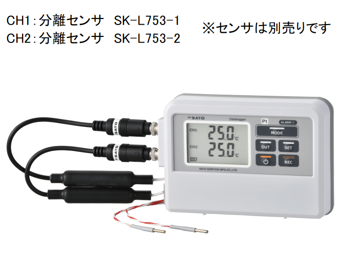 日本佐藤SATO  2ch温度记录器 （PT） 存储器  SK-L753