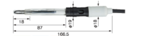 HORIBA 堀场电极固定切缝型pH电极 6109-50B[一体型复合]